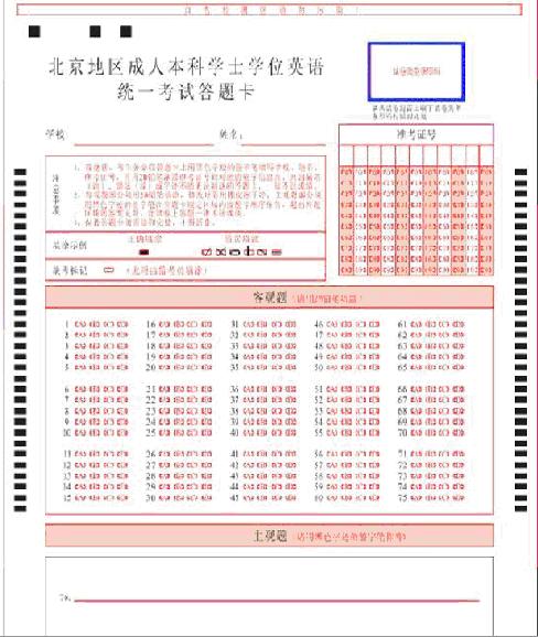 2014年11月1日北京学位英语考场规定及考生须