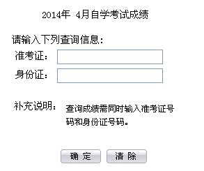 2014年4月合肥自考成绩查询